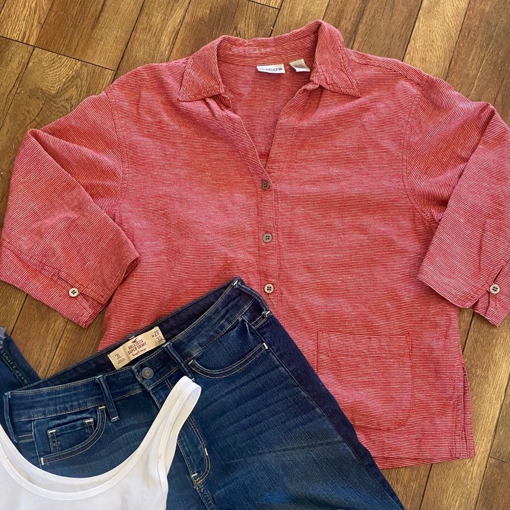 Chico's Red Blouse